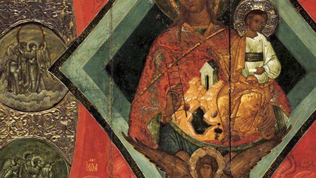 ИКОНА «НЕОПАЛИМАЯ КУПИНА» ИЗ УСПЕНСКОГО СОБОРА\г.Кириллов смотреть онлайн