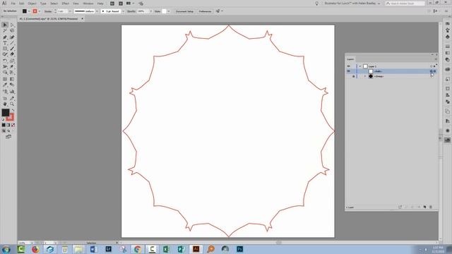 Illustrator - Outline complex objects with a single line смотреть онлайн