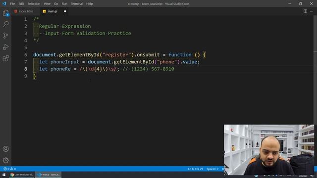 Learn JavaScript In Arabic 2021 - #144 - Regular Expressions - Form Validation смотреть онлайн