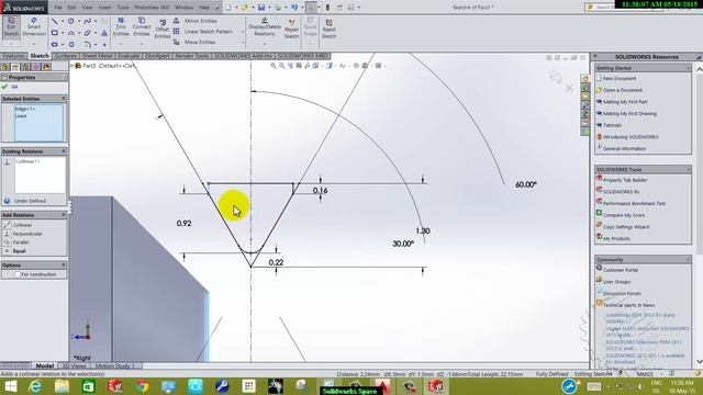 SolidWorks Tutorial: Modeling a Hex Bolt M10 X1.5 mm - Step-by-Step Guide смотреть онлайн