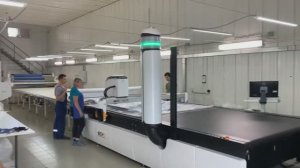 Автоматический настилочно-раскройный комплекс iECHO GLSC-1820 в компании ООО "Ирис", г. Чусовой