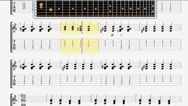 Beatles The Fixing a Hole GUITAR 1 TABLATURE смотреть онлайн