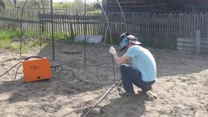 А так можно?! Теплица из профиля 15*15, с размерами.