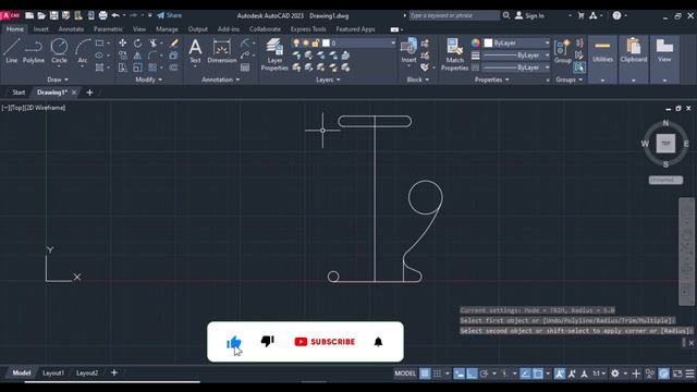 AutoCAD 2D Exercise #14 смотреть онлайн