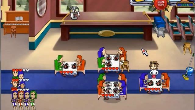 Diner Dash Flo on the Go Level 12 смотреть онлайн