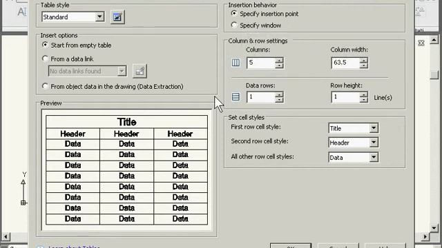 AutoCAD 2009. Урок 32. Вставка таблицы смотреть онлайн