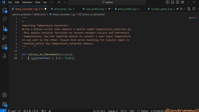 #9 PYTHON PROBLEMS AND SOLUTIONS ON IMPORT MODULES смотреть онлайн