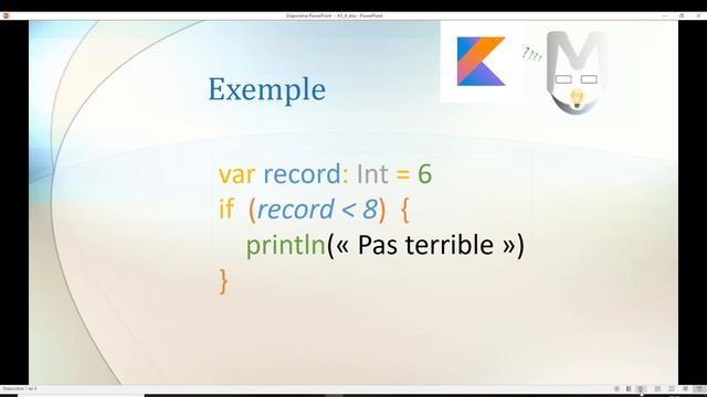 Kotlin pour Android : if else смотреть онлайн