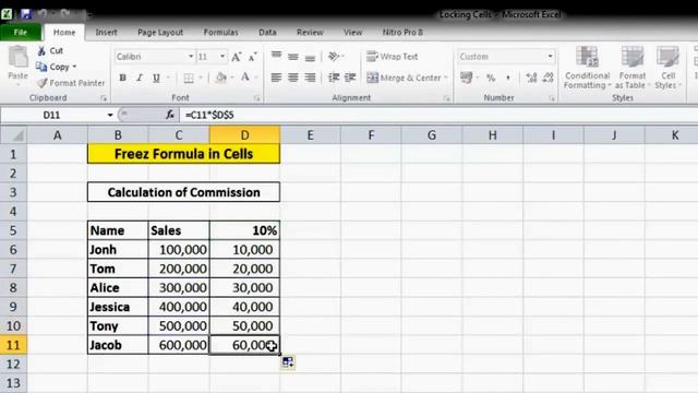 How to Freeze Formula in Cell at Excel смотреть онлайн