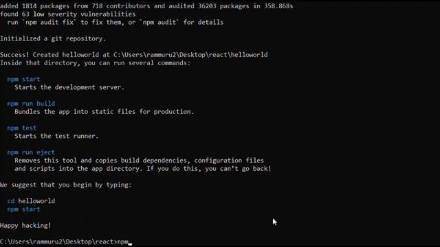 Hello World using React Js смотреть онлайн