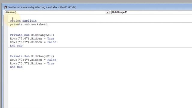 How to run a macro by selecting a cell in Excel смотреть онлайн