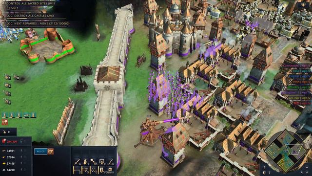 Age Of Empires 4 - 2v2v2v2 CBA BEING THE WILD CARD | Multiplayer Gameplay