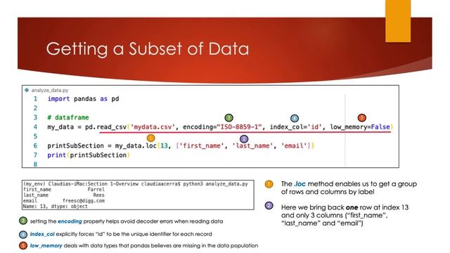 Section 1 Data Analysis with Pandas смотреть онлайн