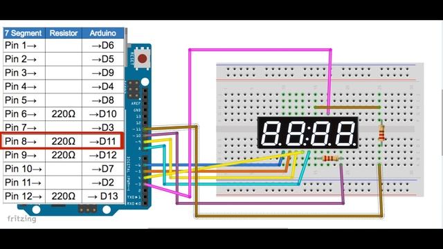 7 Segment 4 Digit with Arduino Tutorial смотреть онлайн