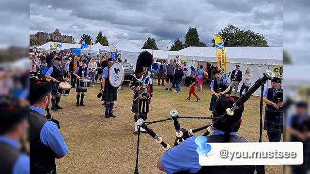 HIGHLANDS GAMES, TRADITIONAL SCOTLAND MUSIC,  PIPE BANDS