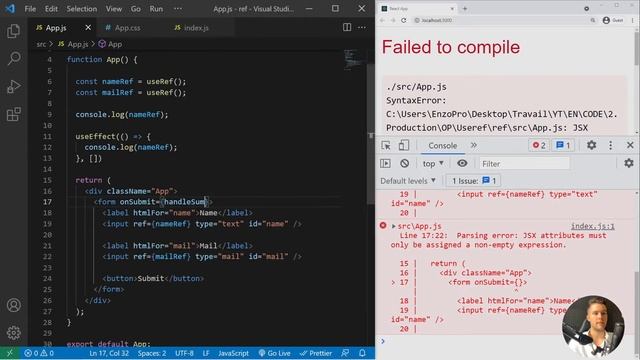 The useRef() hook in React смотреть онлайн