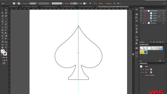 03 - Drawing Symmetrical Shapes in Adobe Illustrator CC смотреть онлайн