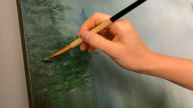 EASY Realistic Painting | Time-lapse Painting | Smoky Mountains