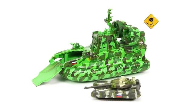 Машина металлическая с функциями "свет" или "звук" Технопарк MURENA-16SLMIL-TANKGN смотреть онлайн