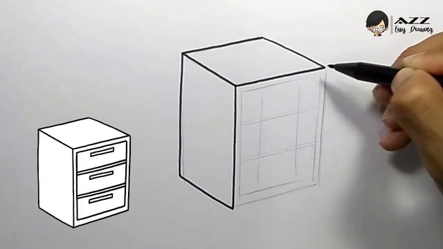 How to draw a Cabinet step by step смотреть онлайн