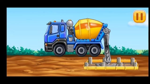 Мультик про машинки. Бетономешалка. смотреть онлайн