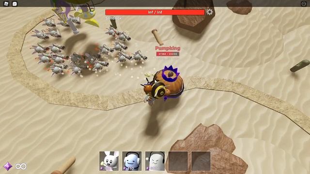 Bunny Vs Bosses With Enemys | Tower Heroes | Roblox смотреть онлайн