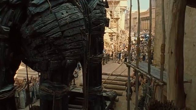 Troy- Trojan horse scene смотреть онлайн