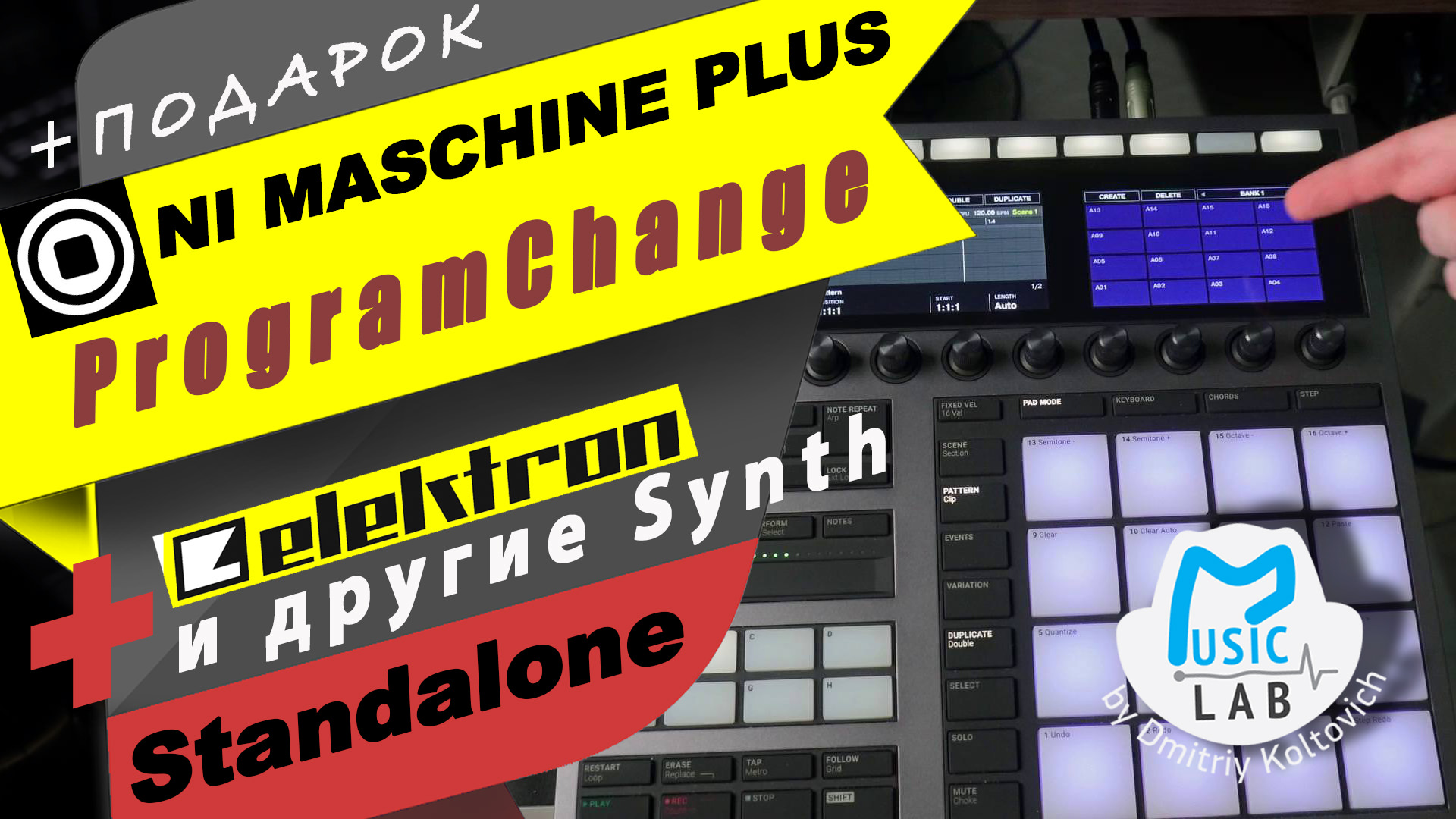 NI MaschinePlus ProgramChange Standalone! MaschinePlus + Elektron (и другими Synth)