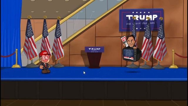 FIGHTING FAKE NEWS | Super POTUS Trump Let's Play смотреть онлайн