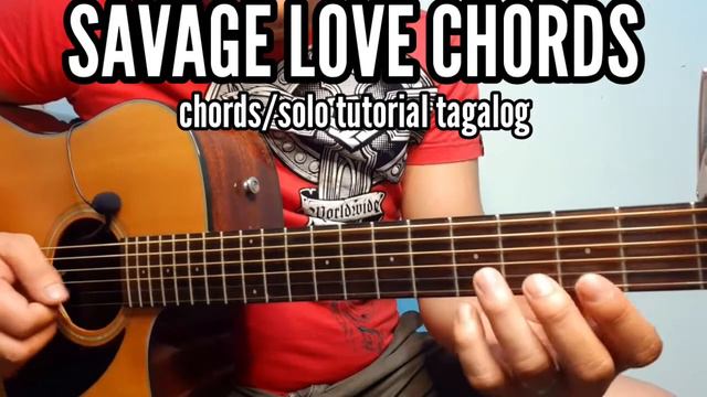 Savage love -tutorial chords/solo (tagalog) смотреть онлайн