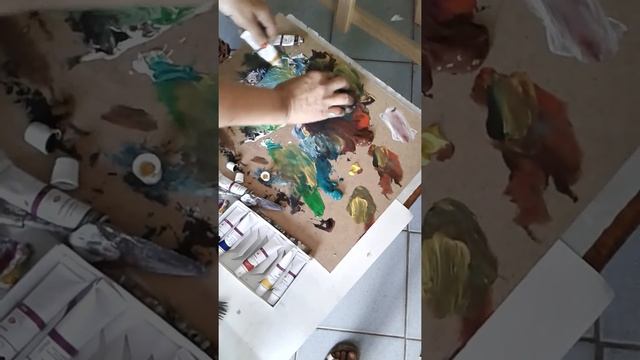 Мастер -класс-Рисуем легко и быстро.Скоростная техника.Натюрморт с рыбами. смотреть онлайн