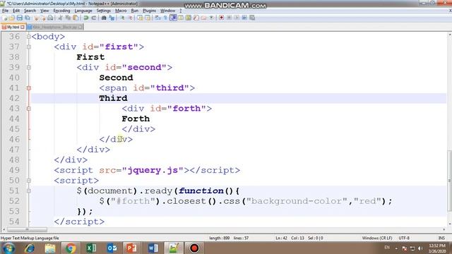jQuery Lecture - 34 parentsUntil, offsetParent & closest Ancestor Methods Tutorial in Hindi / Urdu смотреть онлайн