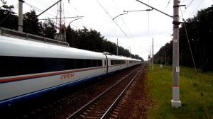 Эл.-поезд ЭВС2-03 (ТЧ-40) высокоскоростной поезд «Сапсан»  №757Н Нижний Новгород - Сапкт-Петербург.