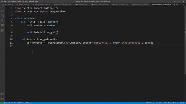 Python Curso V2: 715 1/2 Usar el Componente Progressbar para Crear una Barra de Progreso en Tkinter смотреть онлайн
