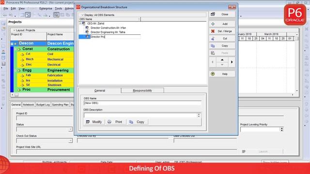How to create OBS in Primavera P6 смотреть онлайн