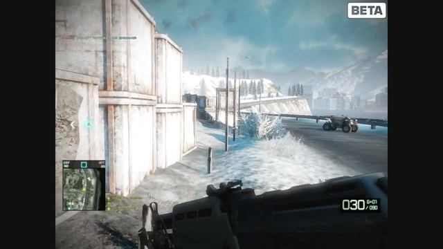 Battlefield BadCompany 2 PC Beta Gameplay ATi Mobility Radeon HD4570 смотреть онлайн