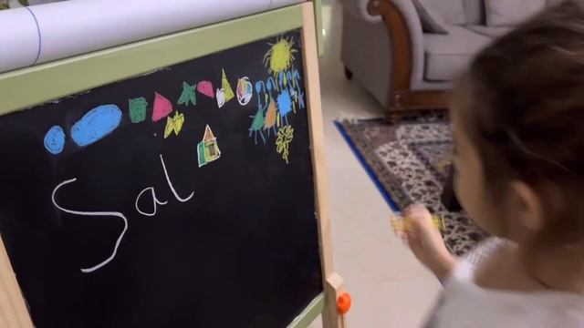 Joyooss Kids Art Easel Product Review/ Kids Learning Activity/Sai and Family смотреть онлайн