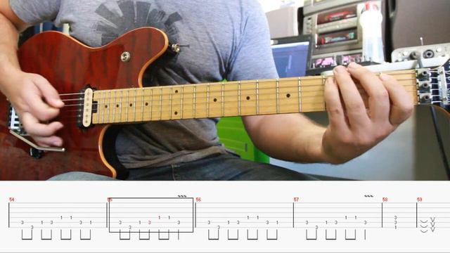 Bon Jovi - You Give Love A Bad Name GUITAR COVER WITH TAB смотреть онлайн