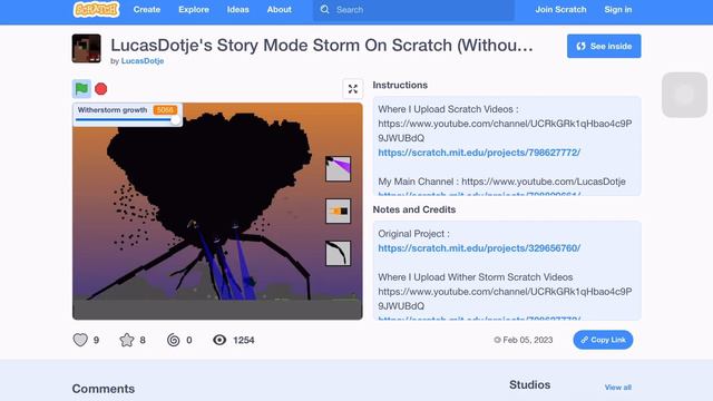 Playing Minecraft Storymode On Scratch @LucasDotje