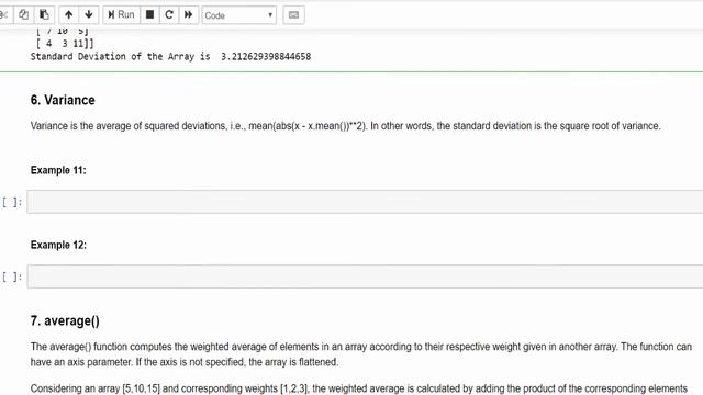 Machine Learning Tutorial Python NumPy : 18. Statistical Functions | Standard Deviation & Variance смотреть онлайн