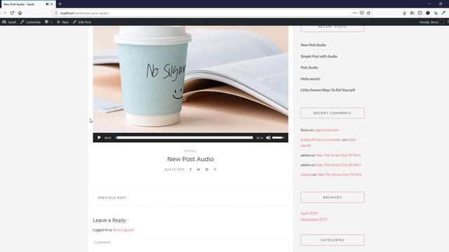 Sarah - A Lifestyle WordPress Blog Theme - Blog Theme - Blog Template смотреть онлайн