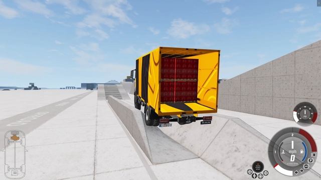 MAN Truck (mod) + 8600kg Load On Grid Map - BeamNg смотреть онлайн