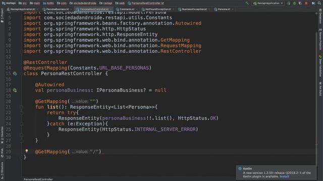 Backend - Creando nuestro rest controller para nuestras peticiones смотреть онлайн