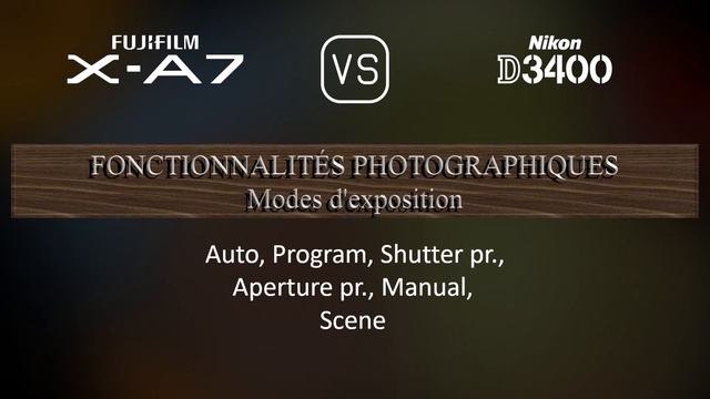 Fujifilm X-A7 vs. Nikon D3400: Une Comparaison de Caractéristiques смотреть онлайн