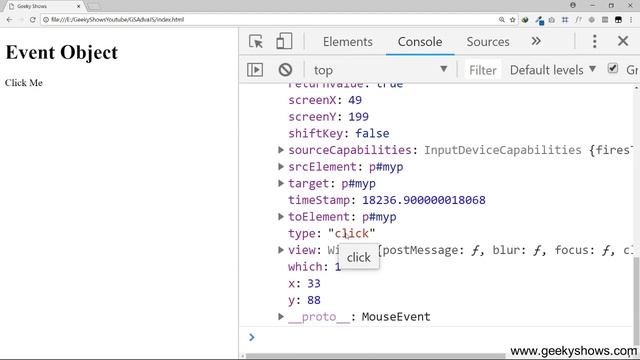 Event Object in JavaScript (Hindi) смотреть онлайн