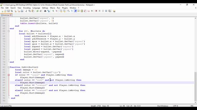 Unitale Tutorials ep 6 (CHANGE HP,LV,NAME WHEN HIT!) смотреть онлайн