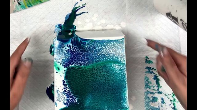 #16 - UNDER THE SEA - FLUID ART-ACRYLIC SWIPE - OCEAN VIBES - MINI SERIES CONTINUES смотреть онлайн