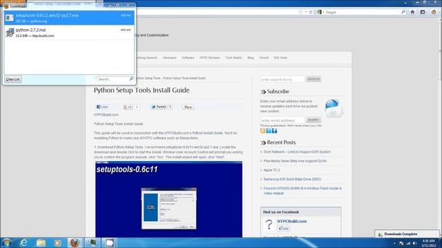 Python Setup Tools Install - HTPCBuild.com смотреть онлайн