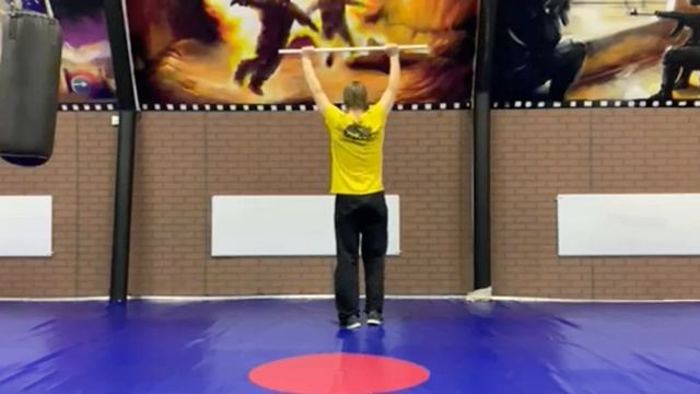 Упражнения с гимнастической палкой на месте (ОРУ) смотреть онлайн