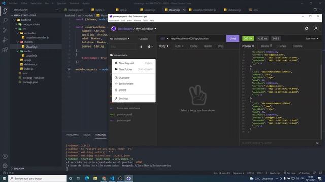 Curso MERN Stack | Pruebas a nuestra API con Cliente REST (Insomnia) смотреть онлайн